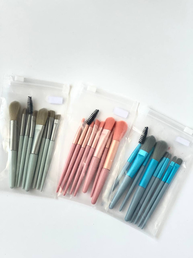 ست مینی براش 8 تایی به همراه کیف شفاف