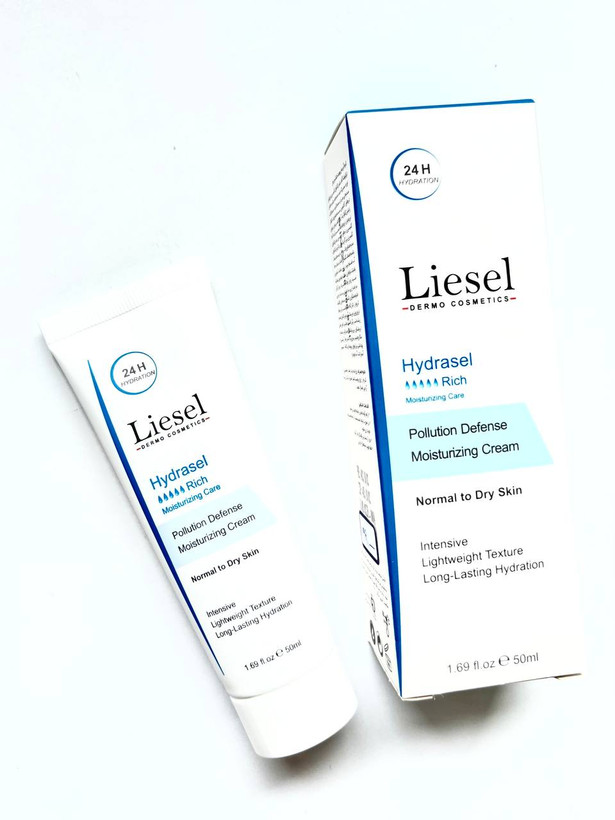 کرم آبرسان لایسل مدل Hydrasel Rich مناسب پوست های خشک و نرمال حجم 50 میلی لیتر