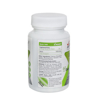 قرص مولتی ویتامین ایکس مارت مدل Biotin 1000 بسته 60 عددی