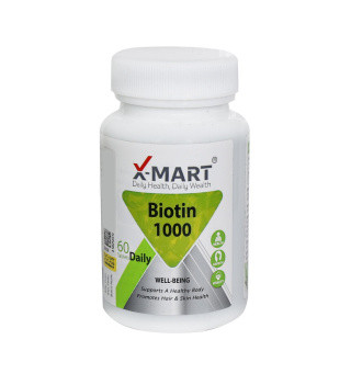 قرص مولتی ویتامین ایکس مارت مدل Biotin 1000 بسته 60 عددی
