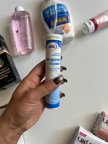 قرص جوشان منیزیم و ویتامین b6 یوروویتال بسته 20 عددی