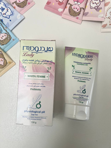 ژل بهداشتی بانوان هیدرودرم مدل Whita Femme حجم 150 میلی لیتر