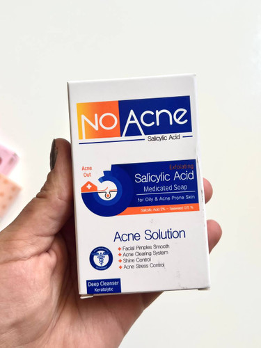 صابون نو آکنه حاوی سالیسیلیک اسید مناسب پوست چرب و جوش دار وزن 100 گرم