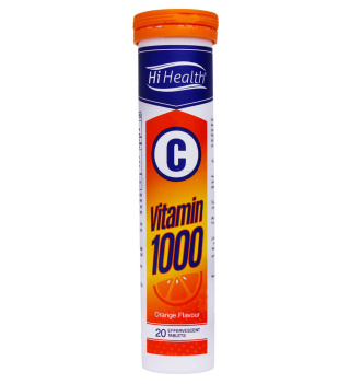 قرص جوشان Vitamin C 1000 پرتقالی هلث بسته 20 عددی