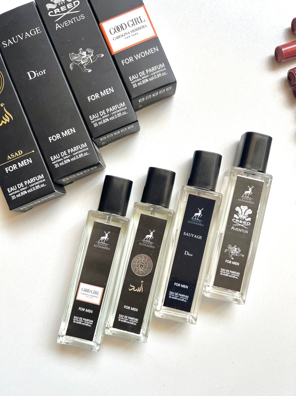 ادکلن جیبی الحمبرا ALHAMBRA با رایحه های متنوع حجم 35 ml