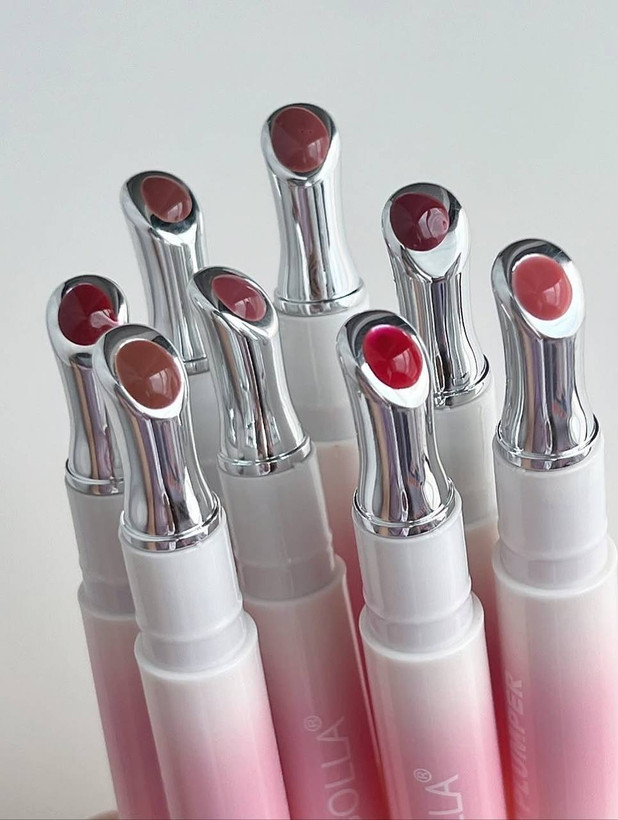 حجم دهنده و برق لب « لیپ پلامپر » رنگی سر فلزی اولیبولا Olibolla