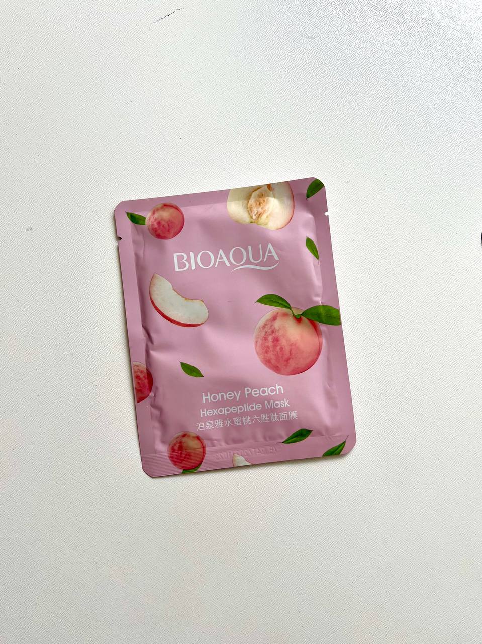ماسک ورقه ای هلو بیوآکوا BIOAQUA