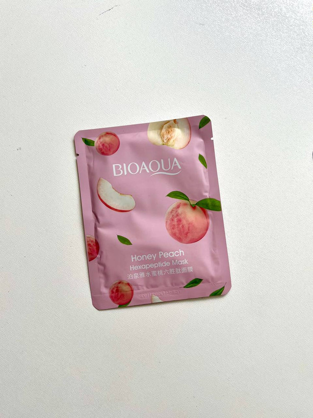ماسک ورقه ای هلو بیوآکوا BIOAQUA