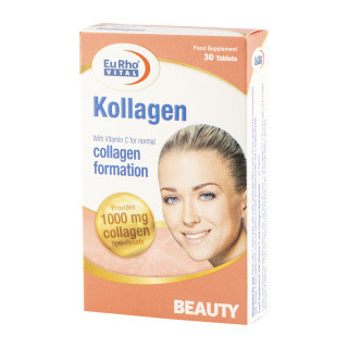 قرص کلاژن یوروویتال 1000 میلی گرم به همراه ویتامین C بسته 30 عددی