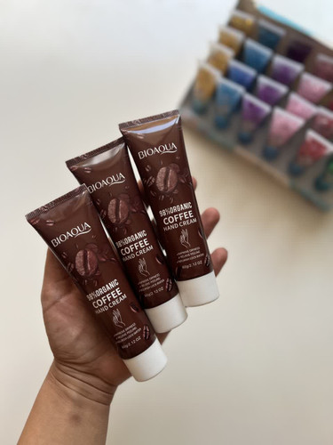 کرم دست قهوه ارگانیک حجم 60 گرم برند بیوآکوا