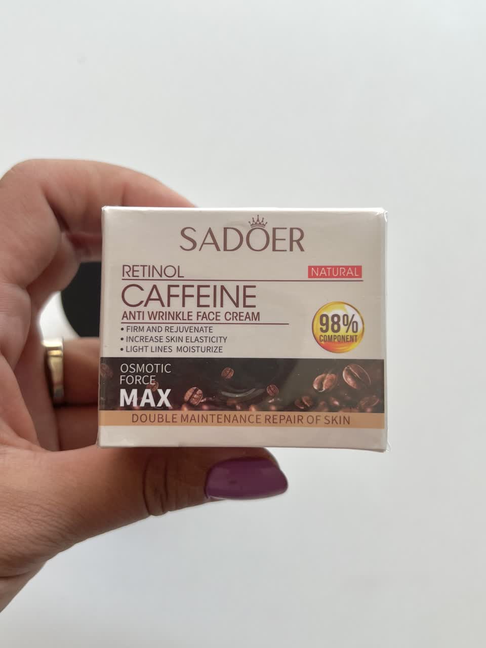 کرم صورت چندگانه ضد پیری کافئین رتینول سادور