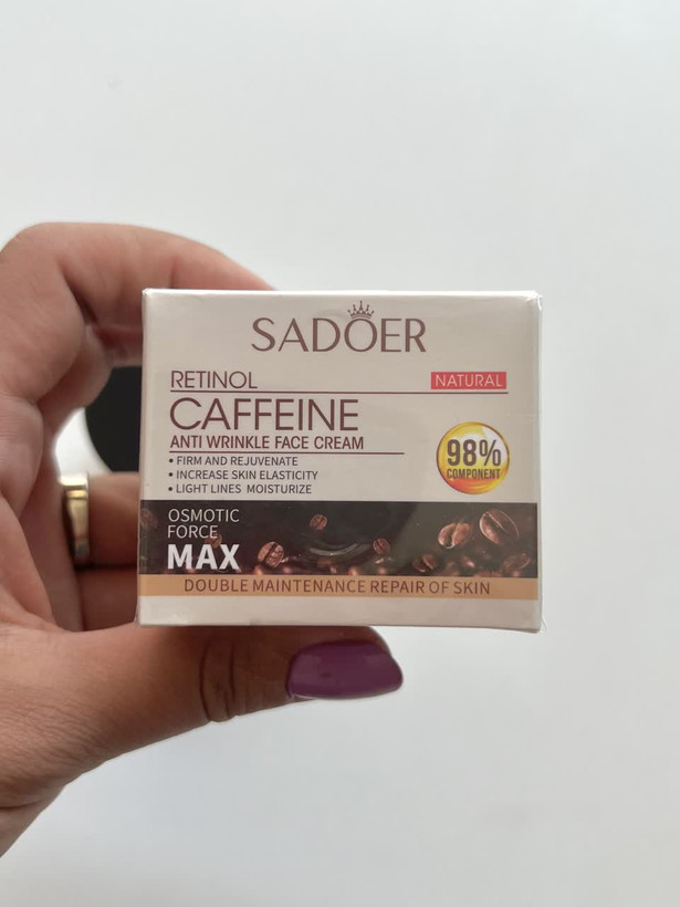 کرم صورت چندگانه ضد پیری کافئین رتینول سادور