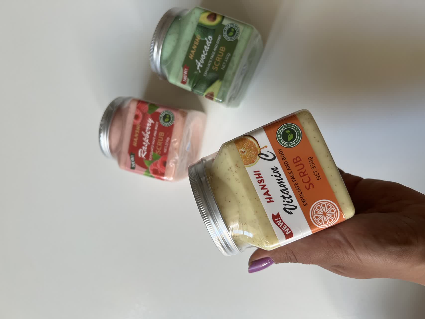 اسکراب کاسه ای شنی میوه ای هانشی