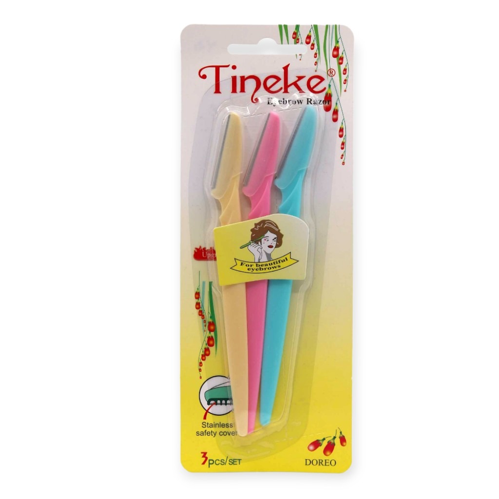 تیغ اصلاح ابرو 3 عددی سر صاف تینکل