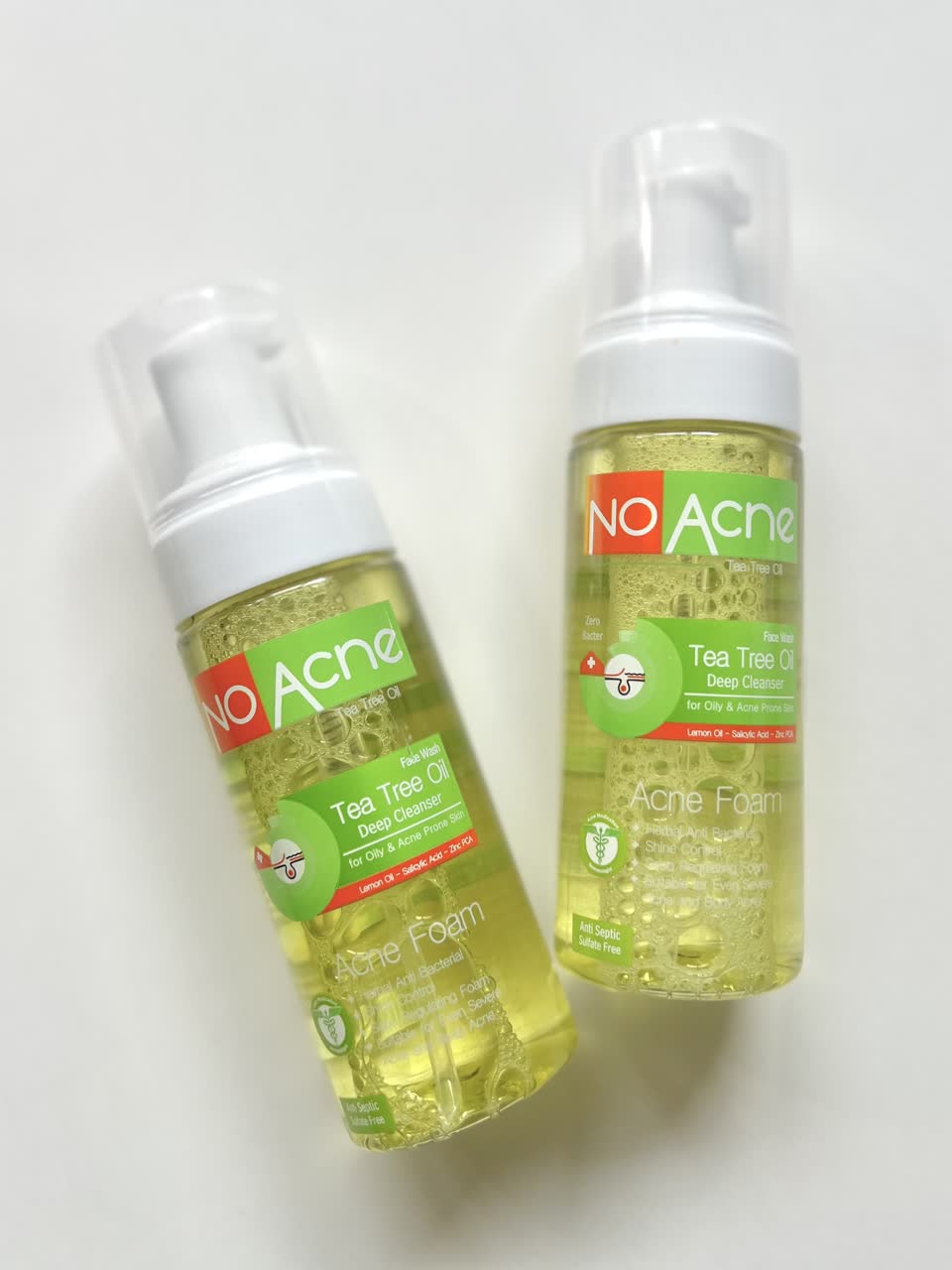 فوم شستشو نو آکنه حاوی عصاره درخت چای مناسب پوست چرب و براق حجم 150 میلی لیتر
