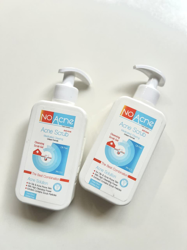 ژل اسکراب لایه بردار نو آکنه مدل Acne Solution مناسب پوست چرب و جوش دار حجم 235 میلی لیتر