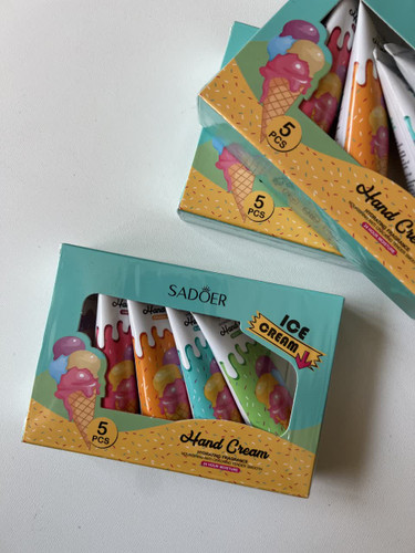 پک 5 عددی کرم مرطوب کننده دست سادور SADOER مدل بستنی
