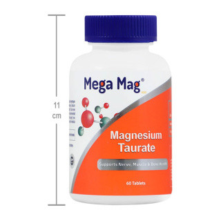 قرص منیزیم تائورات مگا مگ بسته 60 عددی