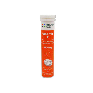قرص جوشان Vitamin C نیچرز پلنتی با طعم پرتقال بسته 20 عددی